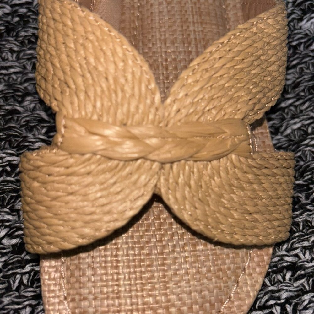 NWOT Never Worn DV Dolce Vita Geeya Flat Sandals (Size 6, Raffia) - Picture 5 of 8